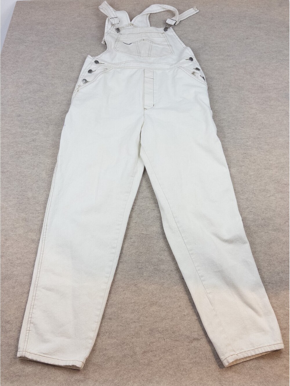 Vintage London London Cream Denim Overalls Size L